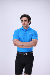 Nectar Turquoise Blue Golf Polo